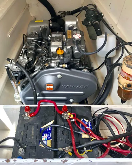 Kool Change Yacht Photos Pics Engine compartment of a 1984 Custom Spronk Day Charter Cat 50 pax with Yanmar engine.