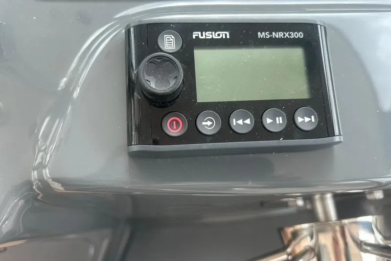  Yacht Photos Pics Fusion MS-NRX300 marine stereo control on 2005 Tiara Yachts 3600 Sovran.
