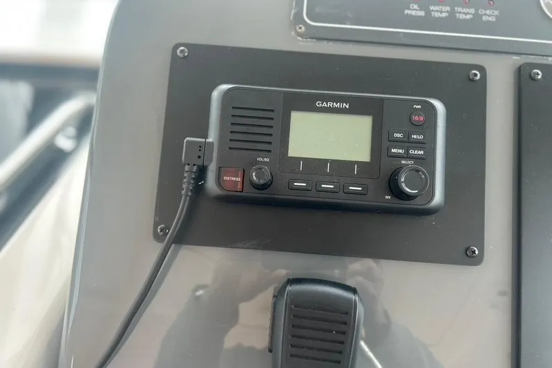  Yacht Photos Pics Garmin marine radio on 2005 Tiara Yachts 3600 Sovran dashboard.