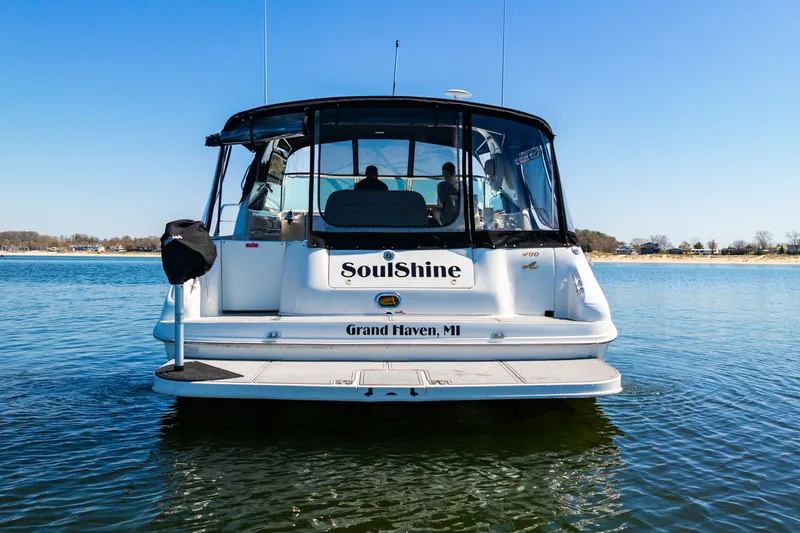  Yacht Photos Pics 1997 Sea Ray 400 Sundancer boat named "SoulShine" on water in Grand Haven, MI.