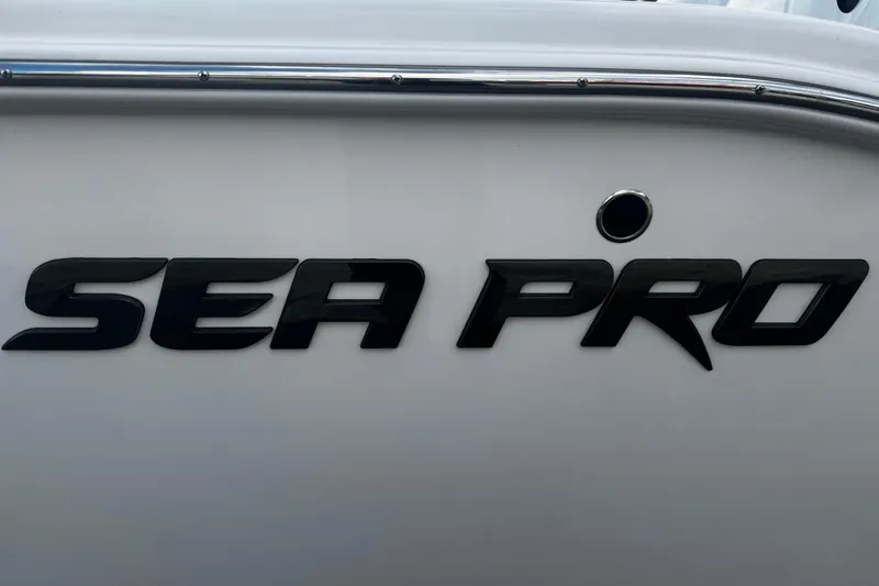  Yacht Photos Pics 2026 Sea Pro 262 Offshore boat logo on white hull.