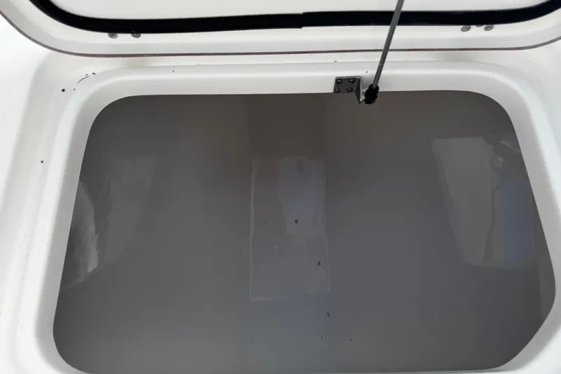  Yacht Photos Pics Open storage compartment on 2026 Sea Pro 262 Offshore boat.
