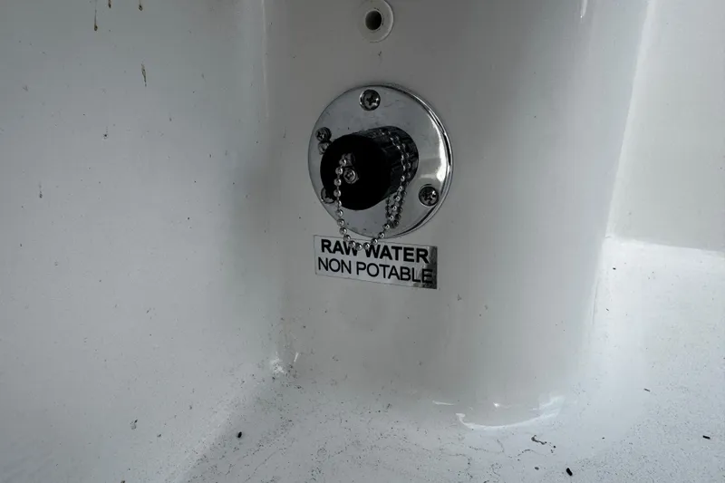  Yacht Photos Pics Non-potable raw water outlet on 2026 Sea Pro 262 Offshore boat.