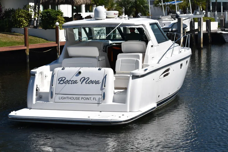Bossa Nova Yacht Photos Pics 2006 Tiara Yachts 3600 Open boat named "Bossa Nova" docked in Lighthouse Point, FL.