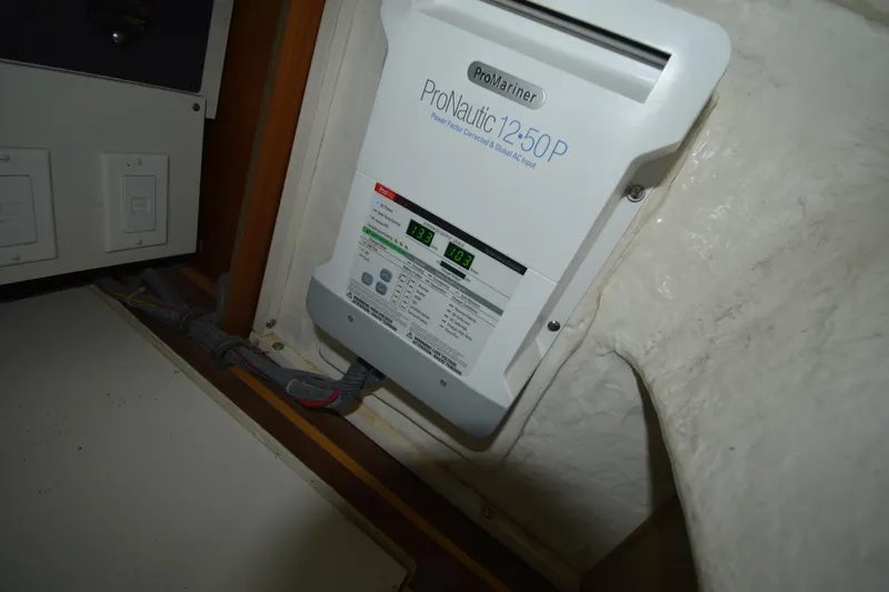 Bossa Nova Yacht Photos Pics ProMariner ProNautic 12-50P charger in 2006 Tiara Yachts 3600 Open.