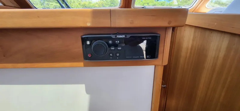  Yacht Photos Pics Fusion MS-AV755 audio system in 2022 Legacy 36 boat interior.