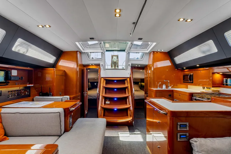 Dolce Vita Yacht Photos Pics Main Salon looking aft