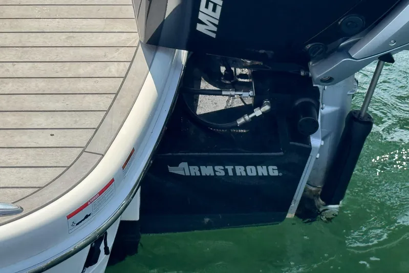  Yacht Photos Pics 2022 Formula 310 Bowrider OB with Armstrong bracket and Mercury outboard motor.
