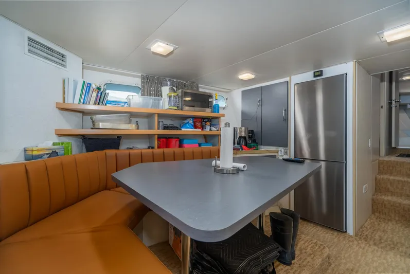 Sovereign Lady Yacht Photos Pics crew lounge