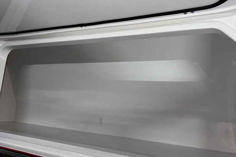  Yacht Photos Pics Empty storage compartment of a 2018 Mystic Powerboats M4200.