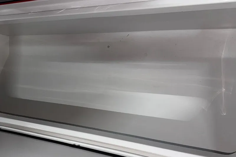  Yacht Photos Pics Empty storage compartment of a 2018 Mystic Powerboats M4200.