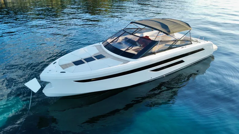 Ischia Yacht Photos Pics 2024 BB Yachts 44 Ischia luxury yacht on calm blue water.