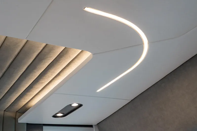 Maori 64 Yacht Photos Pics Modern interior lighting in Maori 64, year 2026.