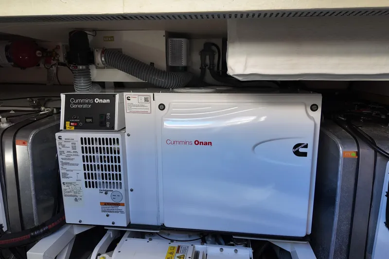 Fly Away Yacht Photos Pics Cummins Onan generator in 2018 Prestige 520 yacht engine room.
