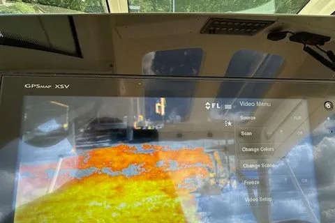Seas Today Yacht Photos Pics 2019 Scout 355 LXF boat with GPSmap XSV display showing thermal imaging.