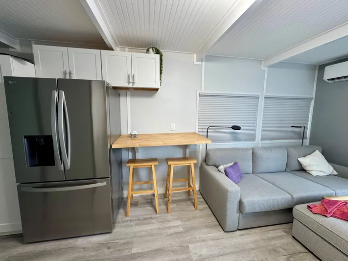  Yacht Photos Pics Modern Struktures MS 400 interior with sleek kitchen and cozy living area, 2023 model.