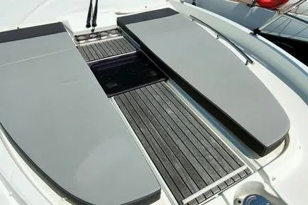  Yacht Photos Pics 2019 Jeanneau Cap Camarat 10.5 WA boat deck with sleek seating and modern design.
