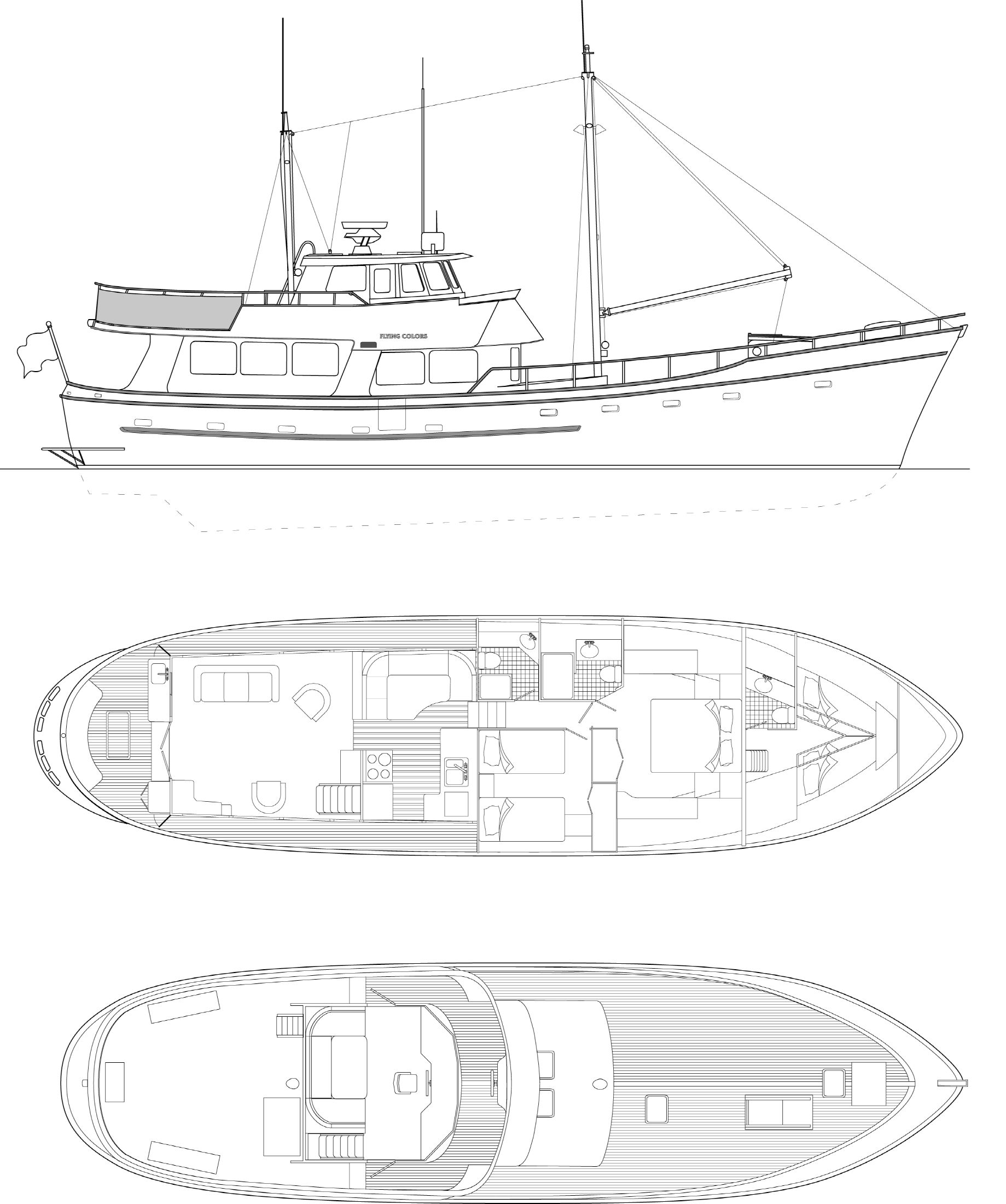 1982 Miller Marine North sea trawler ed monk Trawler for sale - YachtWorld