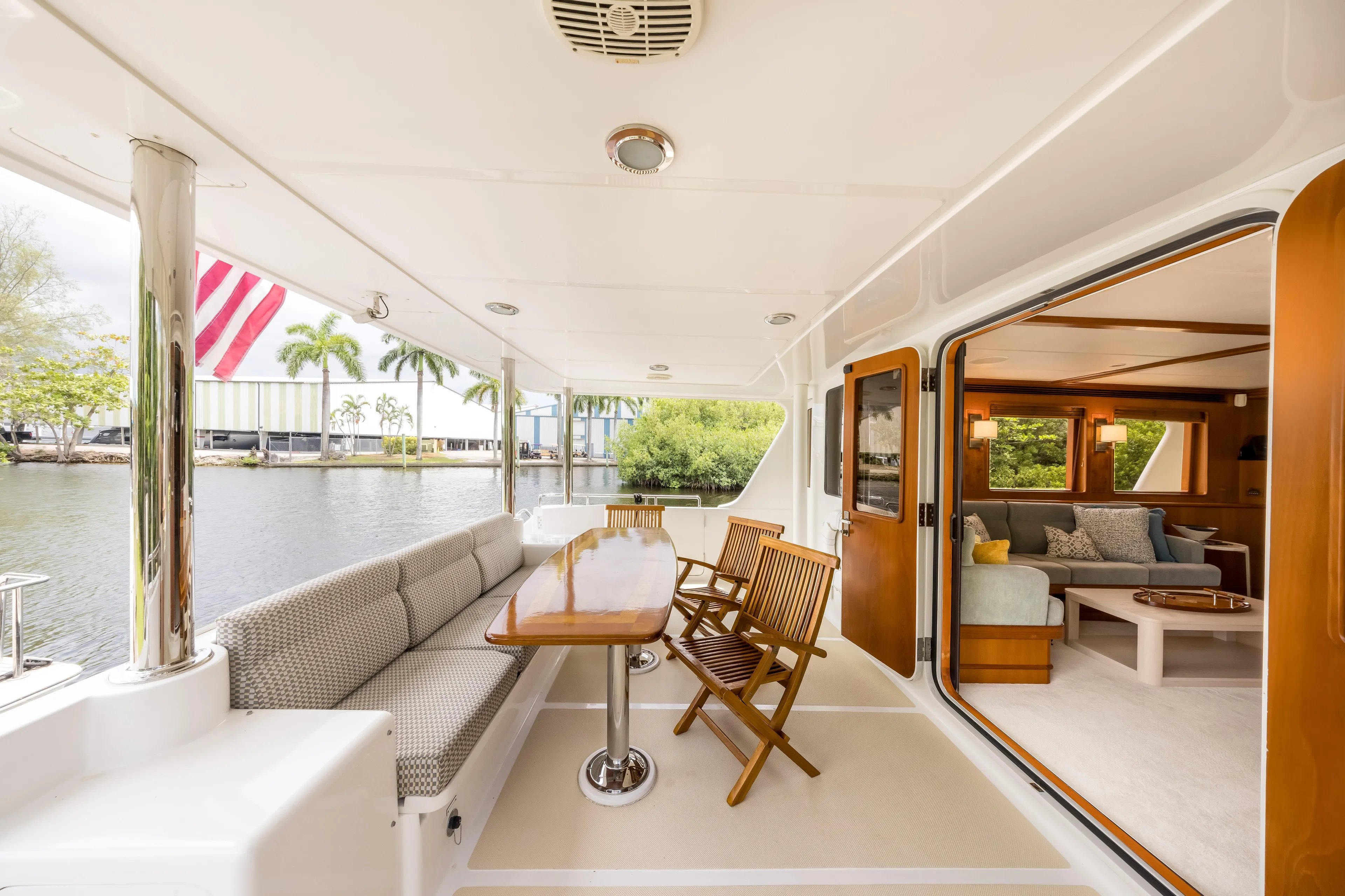 Journey Yacht Photos Pics Luxurious 2008 Outer Reef Yachts 650 Motoryacht with elegant interior and spacious deck.