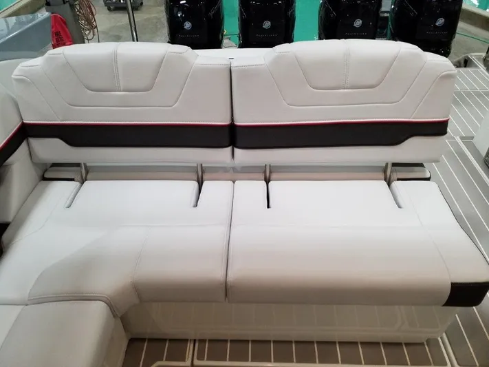  Yacht Photos Pics 2020 Formula 430 Super Sport Crossover boat seating with sleek, modern design.