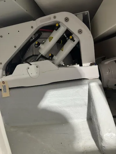  Yacht Photos Pics 2024 Contender 39 ST boat interior machinery detail.