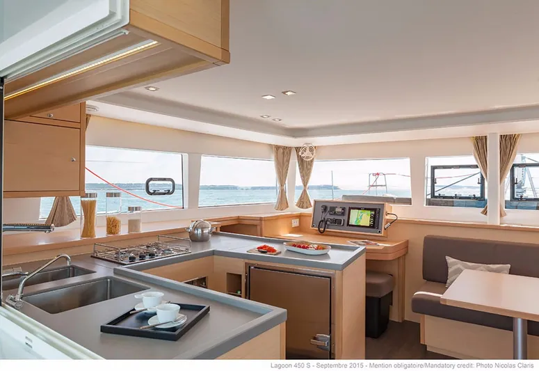  Yacht Photos Pics Manufacturer Provided Image: Lagoon 450S Galley