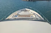Luxurious 2008 Astondoa A76 GLX yacht upgraded to A80 GLX, cruising on serene waters.