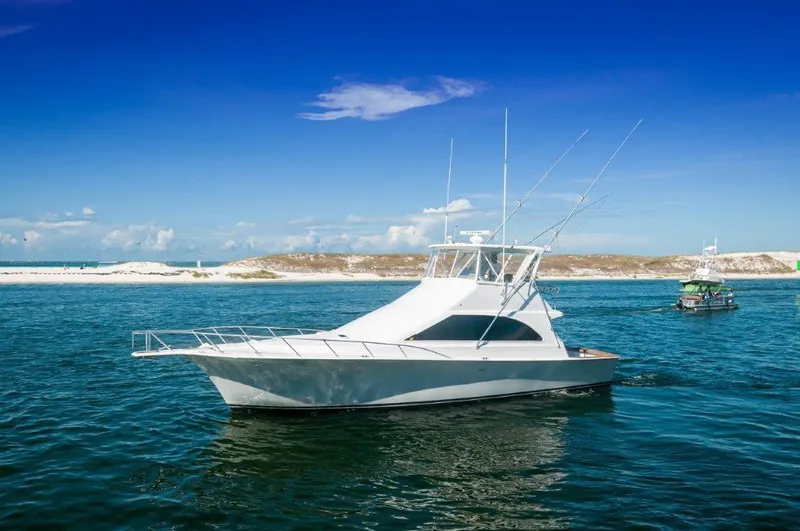 No Name Yacht Photos Pics 1998 Ocean Yachts 48 Super Sport Port Profile