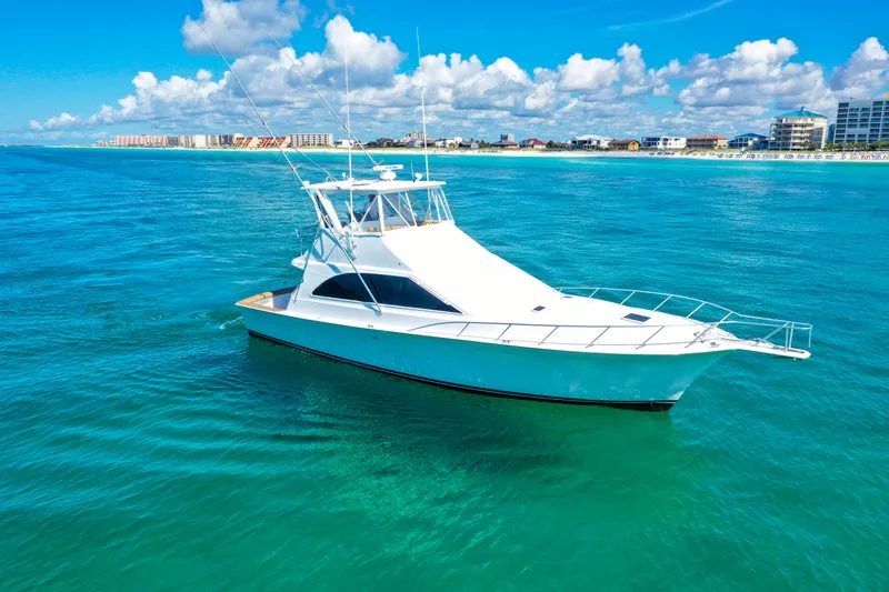 No Name Yacht Photos Pics 1998 Ocean Yachts 48 Super Sport  STBD Profile