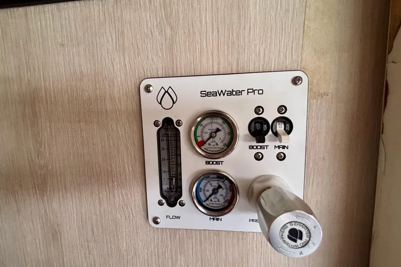  Yacht Photos Pics Control panel of SeaWater Pro system on 2016 Leopard 40 yacht.