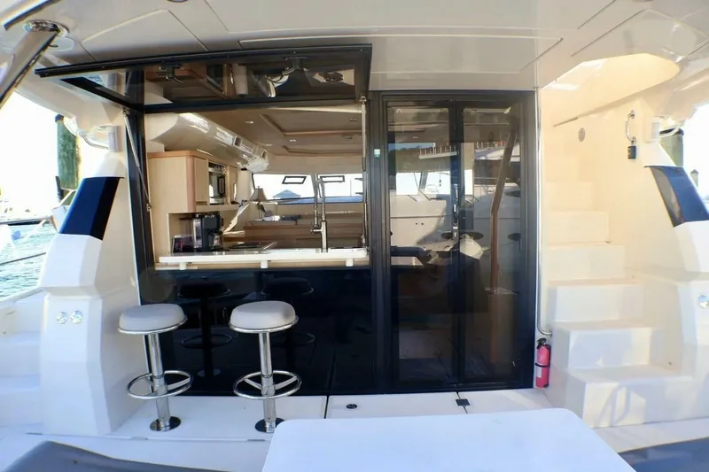 Mimi's Oasis Yacht Photos Pics 2018 Aquila 44 Catamaran- Cockpit