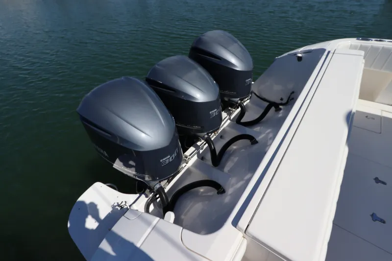 Relentless Yacht Photos Pics Triple Yamaha outboard engines on a 2012 Intrepid 430 Sport Yacht.