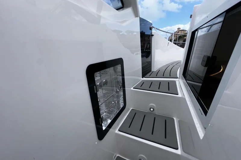  Yacht Photos Pics Granfort 37 GTX 2026 yacht deck with sleek design and modern features.