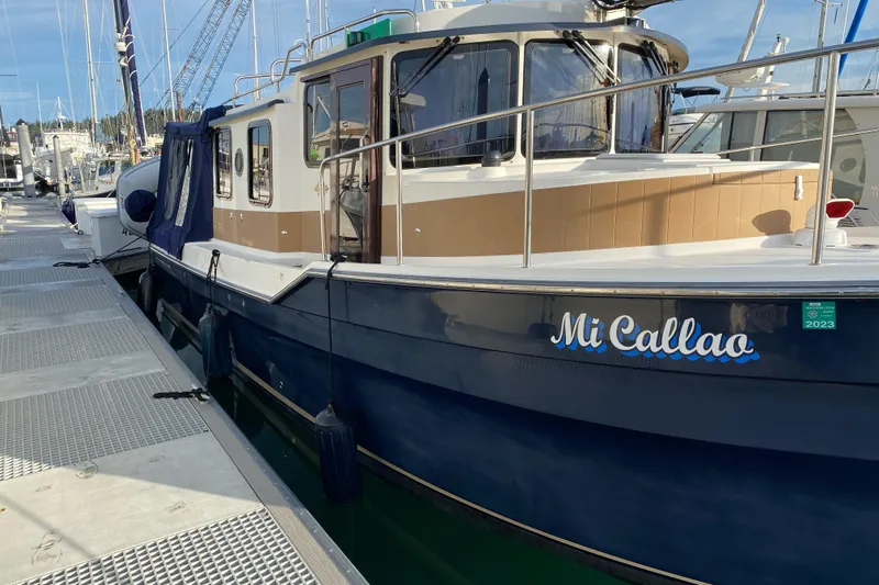 Mi Callao Yacht Photos Pics 2015 Ranger Tugs R-31S boat named "Mi Callao" docked at a marina.