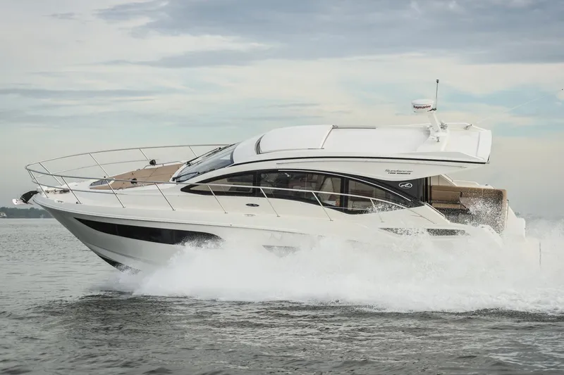 Tiger "times" 2 Yacht Photos Pics Manufacturer Provided Image: 2017 Sea Ray Sundancer 400 cruising on water.