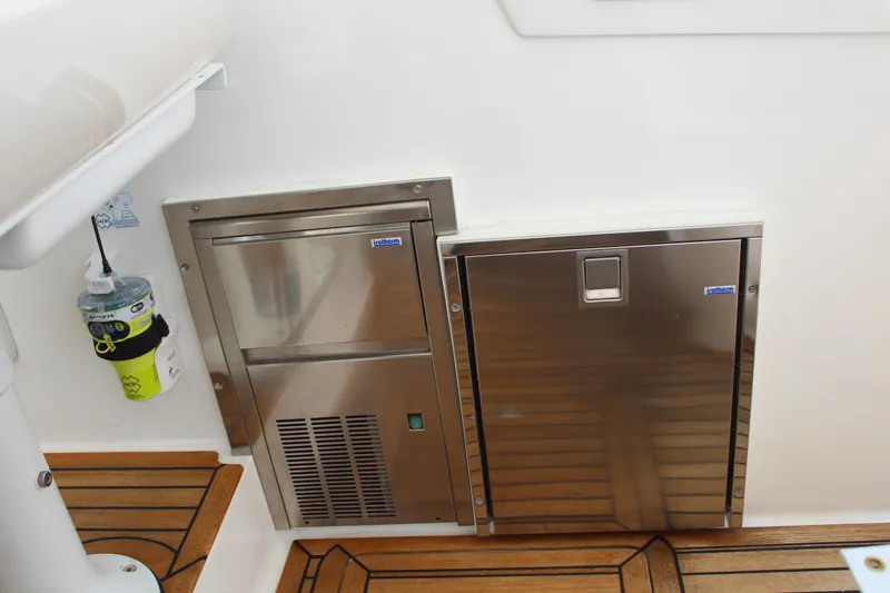 High Times Yacht Photos Pics Helm Refrigerator & Ice Maker