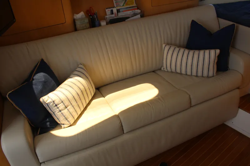 High Times Yacht Photos Pics Port Salon Seating / Pull Out Berth