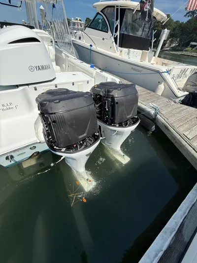  Yacht Photos Pics 2018 Sea Hunt Gamefish 30 with Yamaha outboard motors docked at marina.