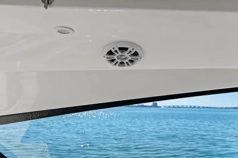  Yacht Photos Pics Ceiling speaker on 2020 Aquila 36 yacht with ocean view.