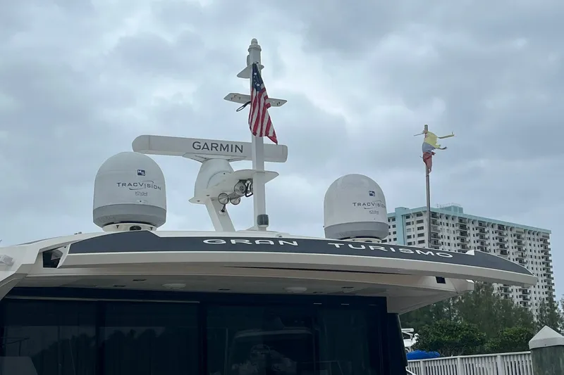  Yacht Photos Pics 2012 Fairline Targa 58 Gran Turismo yacht with Garmin and TracVision equipment.