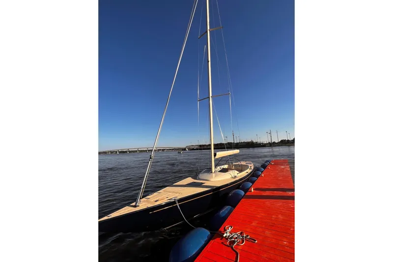  Yacht Photos Pics 2022 Leonardo Yachts Eagle 44 sailboat docked on a sunny day.
