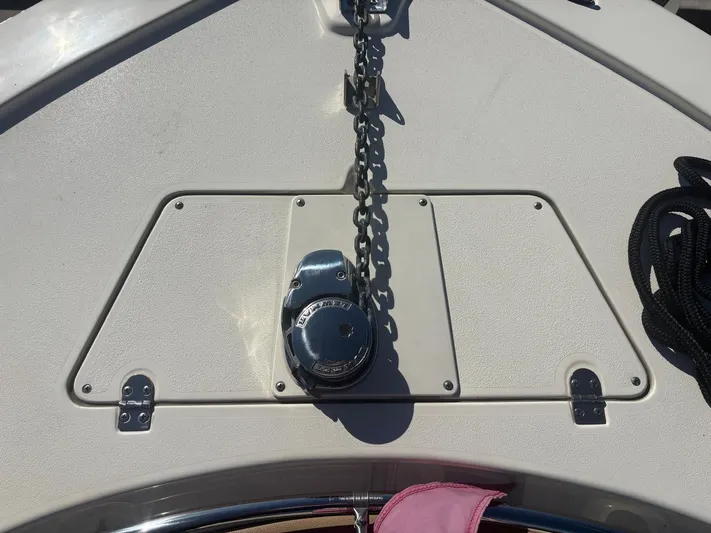  Yacht Photos Pics Anchor windlass on a 2013 Scout 282 XSF boat.