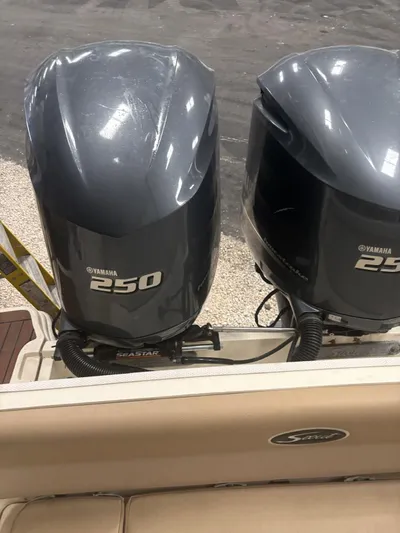  Yacht Photos Pics 2013 Scout 282 XSF with twin Yamaha 250 engines.