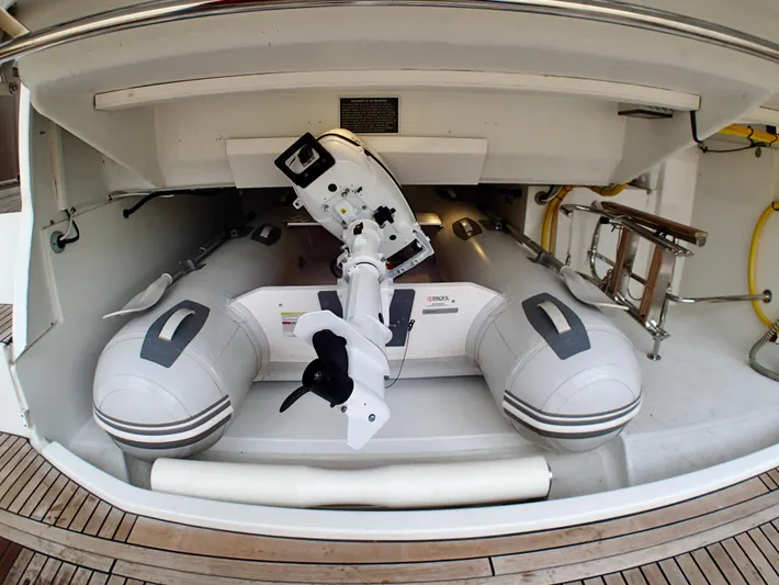 Magic Carpet Yacht Photos Pics Garage and tender