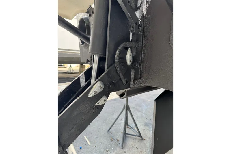 Regalo Yacht Photos Pics Close-up of 2013 Cabo 44 Hardtop Express boat's mechanical components.