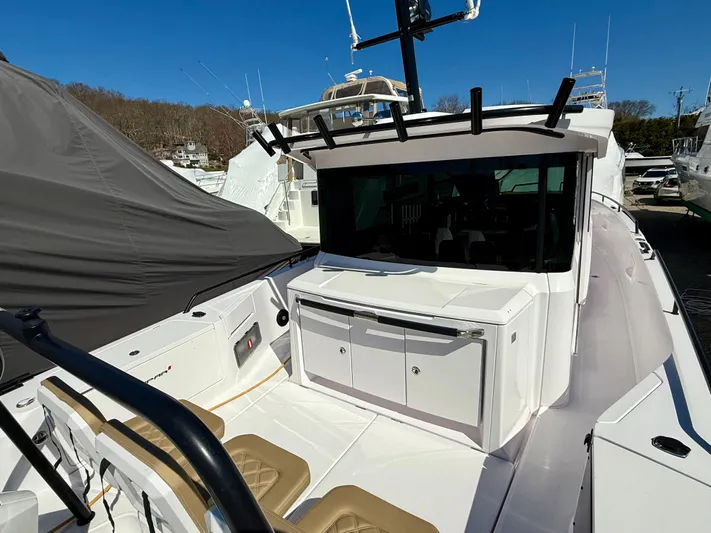 Yacht Photos Pics 2021 Axopar 37 boat with sleek design, spacious deck, and modern amenities.