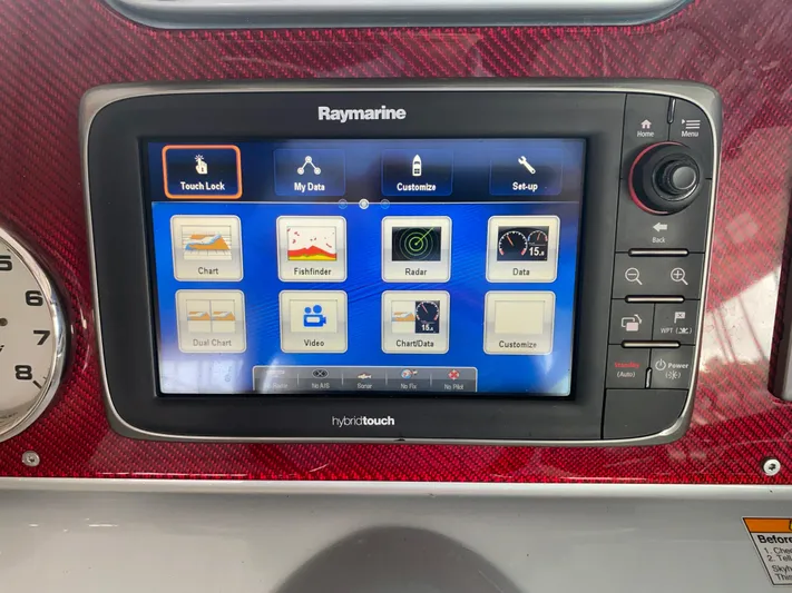  Yacht Photos Pics Raymarine hybrid touch display on 2012 Formula 350 SS FX6 boat dashboard.