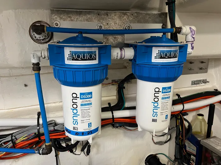  Yacht Photos Pics Aquios DS300 water filtration system in 2020 Cruisers Yachts 50 Cantius.