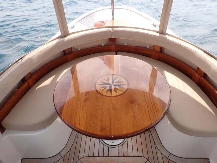 Blue Jacket Yacht Photos Pics Launch 45 BLUE JACKET - Aft Deck Table Seating