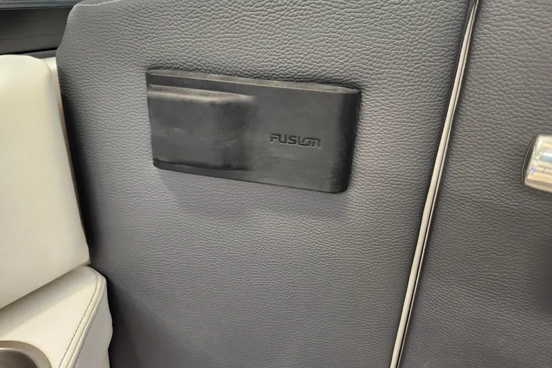  Yacht Photos Pics Interior detail of 2025 Regal LX4 with Fusion audio component.